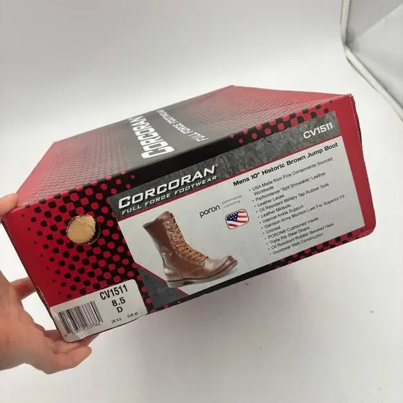 NEW Corcoran CV1511 Historic 10" Brown Jump Boots Men's 8.5 D - Picture 11 of 11
